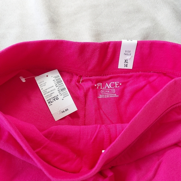 NWT Girls Children's Place Bright Pink Skorts, Size 14/ XL - Picture 3 of 5